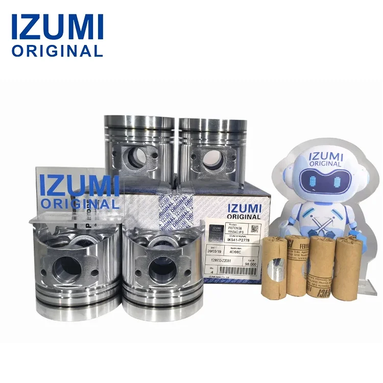 이즈미 오리지널 디젤 부품, 야마하 4TNV98 엔진 피스톤(부품 번호: 129908-22080, YM129907-22050, 129927-22080)