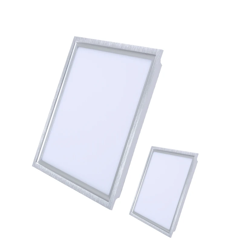 CE Ultra thin dimmable led panel lamp 600 * 600/595 * 595/300 * 300  32w36w48w72w Factory made aluminum square indoor flat light