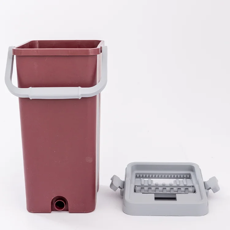 Hand-Free Rotating Mop with Automatic Squeeze Bucket for Household Cleaning