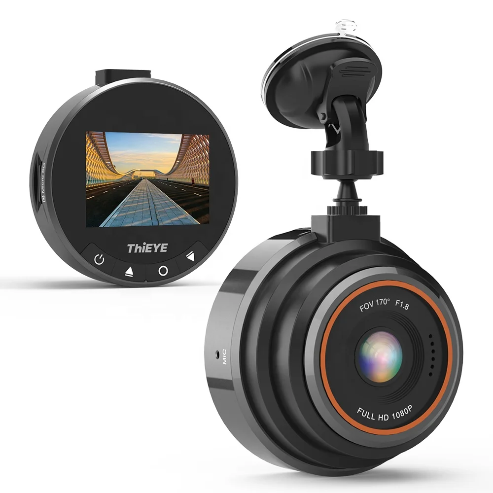 
 Автомобильный видеорегистратор ThiEYE, HD, 1080P, Wi-Fi, G-датчик, угол обзора 170 градусов  