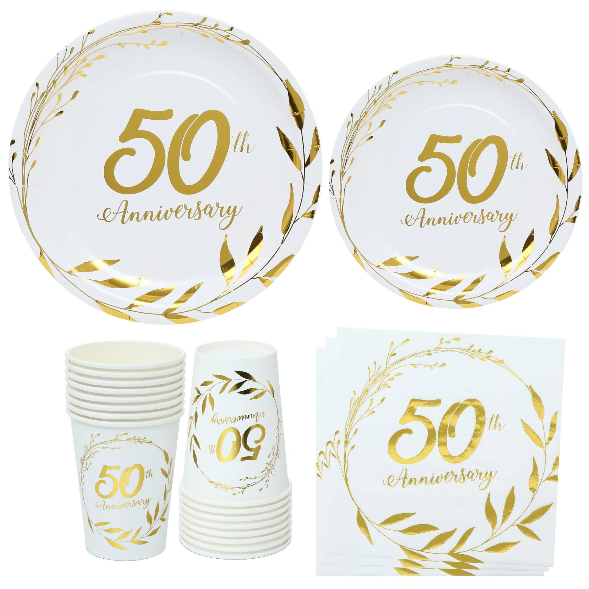 Happy Birthday Disposable Paper Plate Tableware Sets for Birthday Party Decoration Supplies