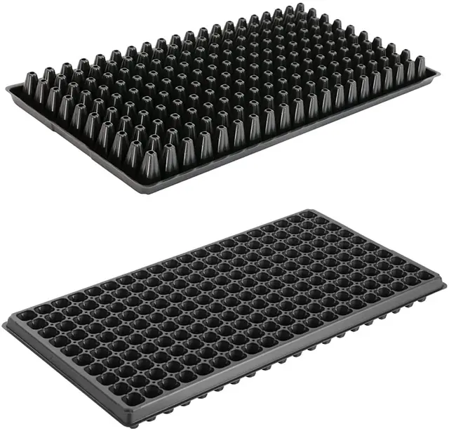 21 32 50 66 72 98 105 128 200 Cells PET Plastic Plug Seed Starting Grow Germination Tray for Greenhouse Vegetables Nursery