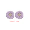 Crisantemo Focal bead Light Purple SA140