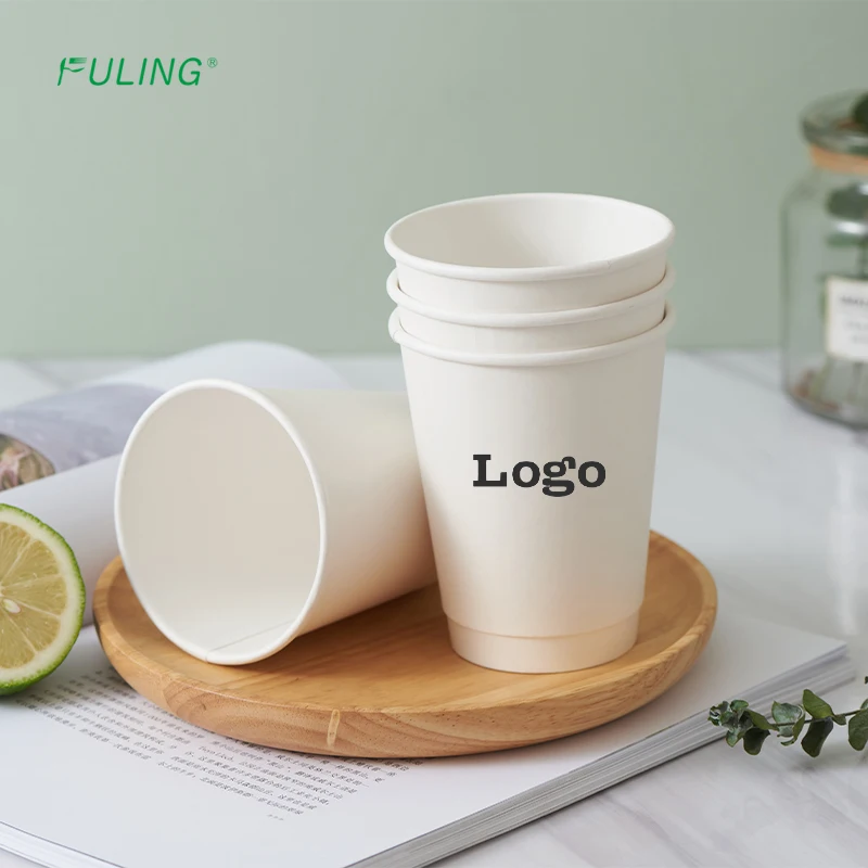 Custom Printed Logo 8oz 10oz 12oz 16oz Bubble Tea Cup Disposable Paper ...