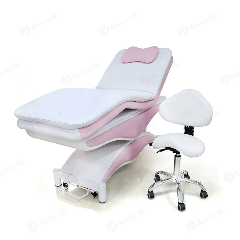 Anteeth Beauty Salon Treatment Bed With Wheels Electric Facial Chair  Motors Massage Table Electric Spa Bed