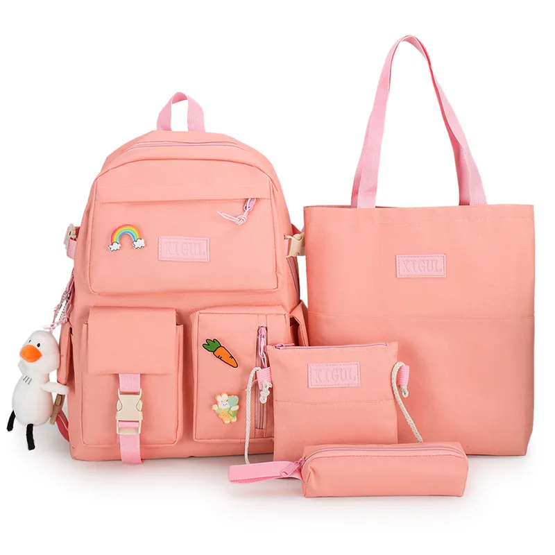 Set di borse da scuola per zaino scuola adorabile rosa in stile