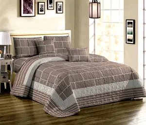 Microfiber Floral Pattern Bedspread Quilt for Home Use Imported From China