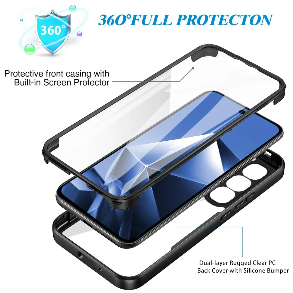 Skin Protector Gear S3 Full Body Protector Skinomi Black Carbon