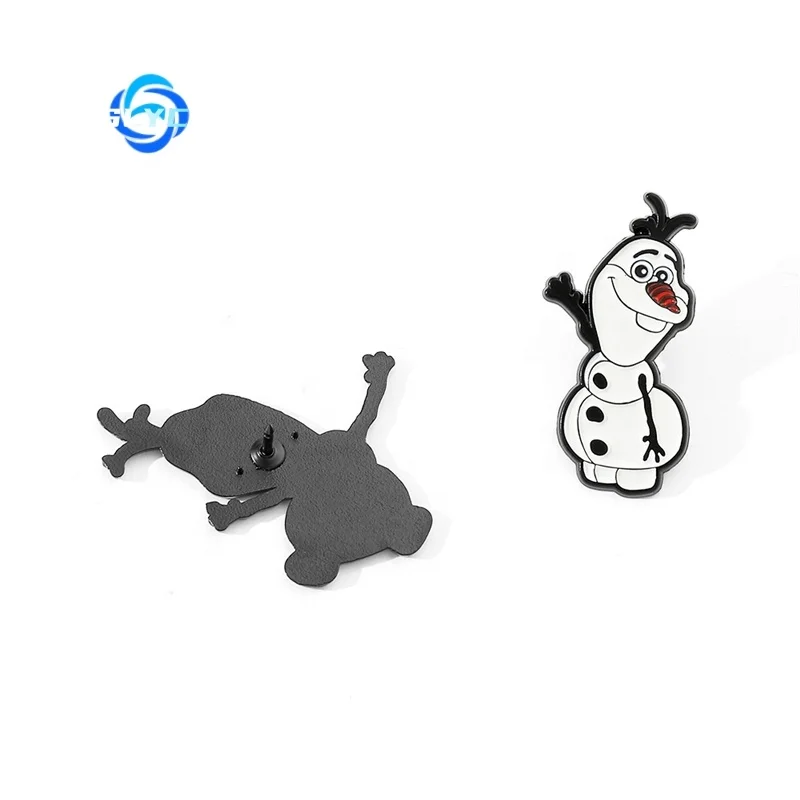 オラフページ Cute Olaf Metal Brooch Badge - Perfect Frozen Accessory
