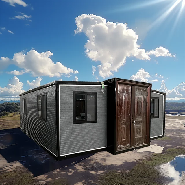 A beautiful small house with a movable expansion box that can be easily assembled