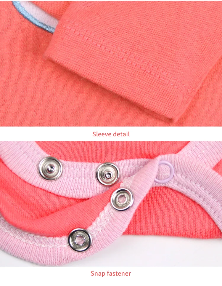 長袖ベビーロンパース