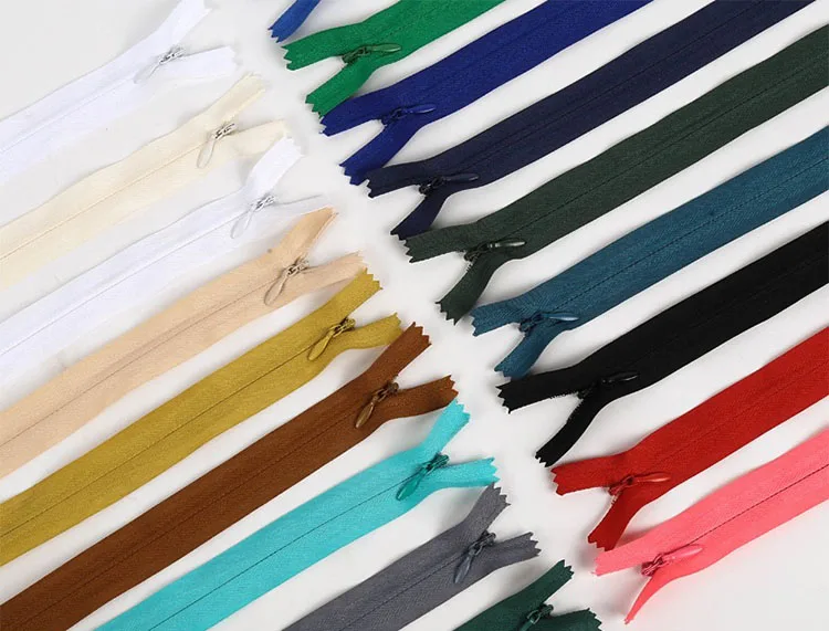 A Large Number of Stock #3 Invisible Zipper Nylon Zippers for Garment