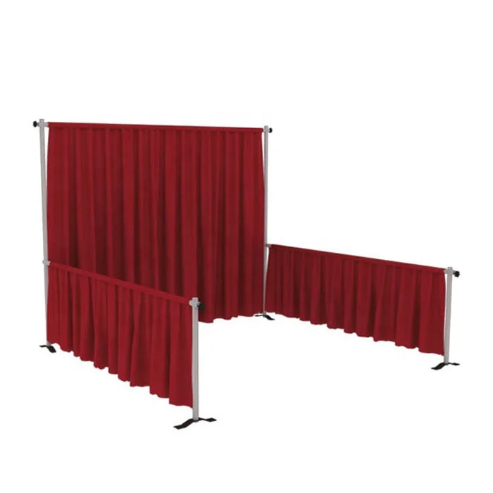 Good Quality Wedding Backdrop Curtains of Pipe and Drape Event Decoration Exhibition Show Stand Aluminum Material