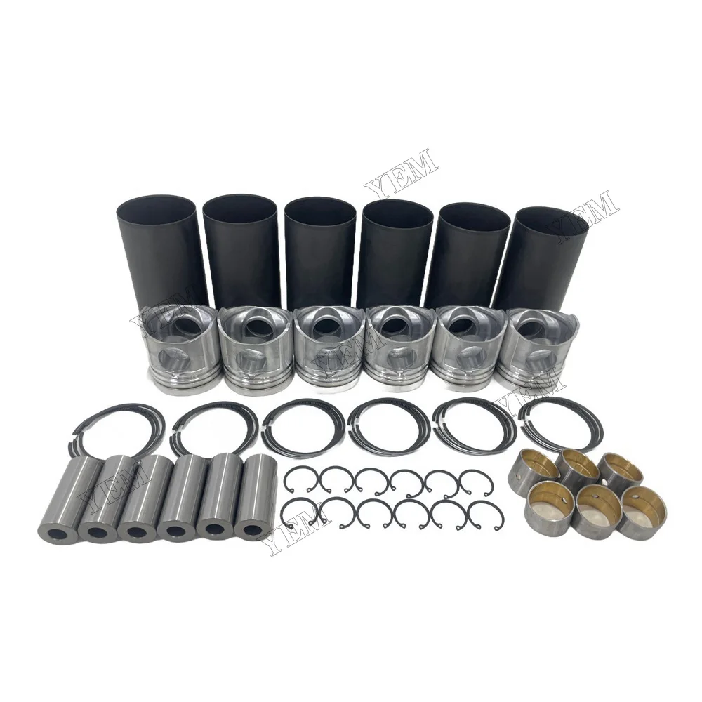 6D108 Cylinder Liner Kit Fits for Komatsu Industrial Engine Parts 4