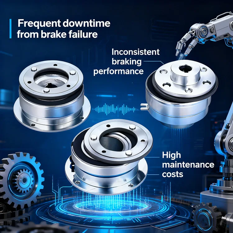 Adjustable Torque Electromagnetic Clutch Brake Motor 24VDC 8W with Bearing
