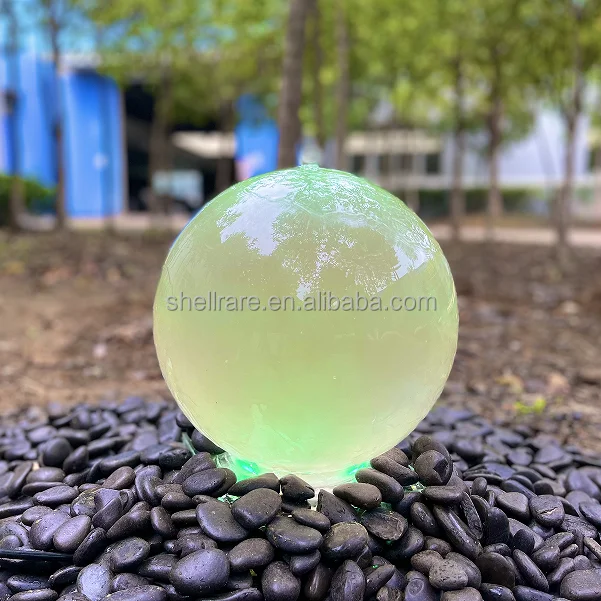 New Outdoor Glass Sphere acrylic Ball Water Fountain for garden RGB light ball water fountain