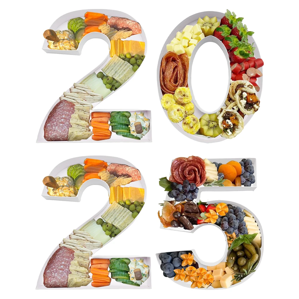thumbnail image 2 of 2025 Graduation Number Boxes - 4 Piece Fillable Plastic Display For Candy & Decor 2 of 5