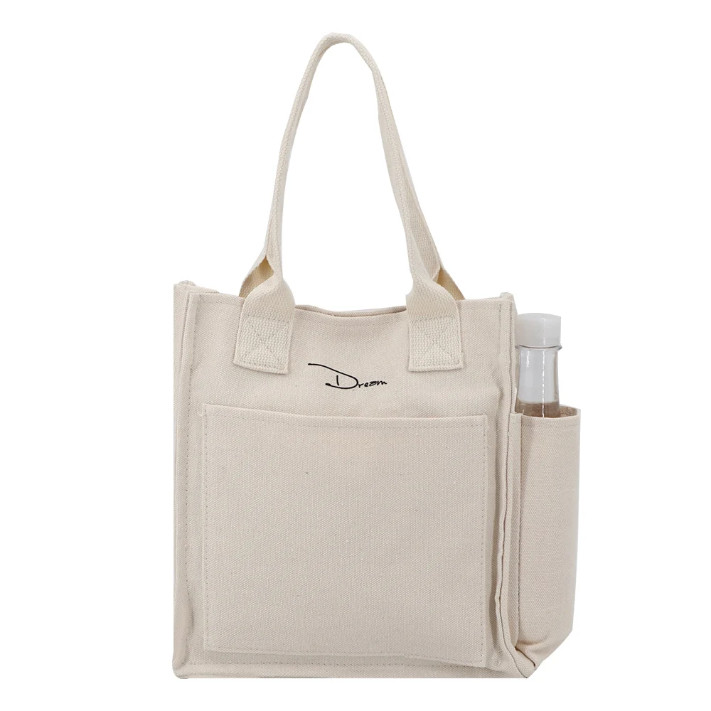 Canvas Bag Supplier Eco Friendly Tote Bags with Pockets