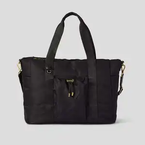 High Quality Large Women's Weekend Travel Duffel Tote Bag Fashionable Nylon Wet Pocket Toiletry Gym Yoga Sports Bag Zipper