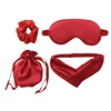 4-piece set-red storage bag-hair band-hair ring