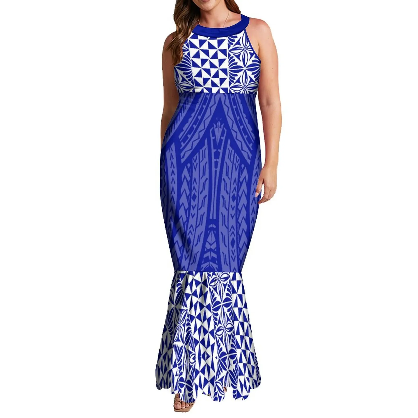 green emerald velvet dress Island Glam Tropical Maxi Dress main image 0