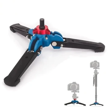 Mini Tripod Universal 3 Legs Monopod Base Stand Unipod Support with 3/8" Screw for Monopods Ball Head