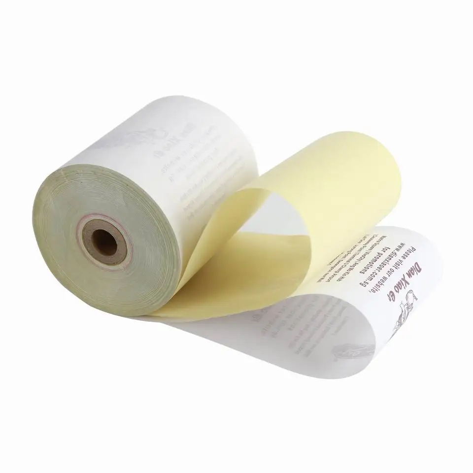 2 Ply Continuous Carbonless Printing Paper Color Register Paper Roll