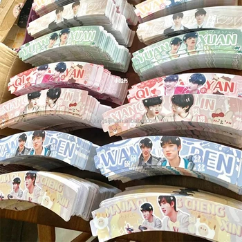 Wholesale k-pop cupsleeve custom paper cupsleeves kpop printing
