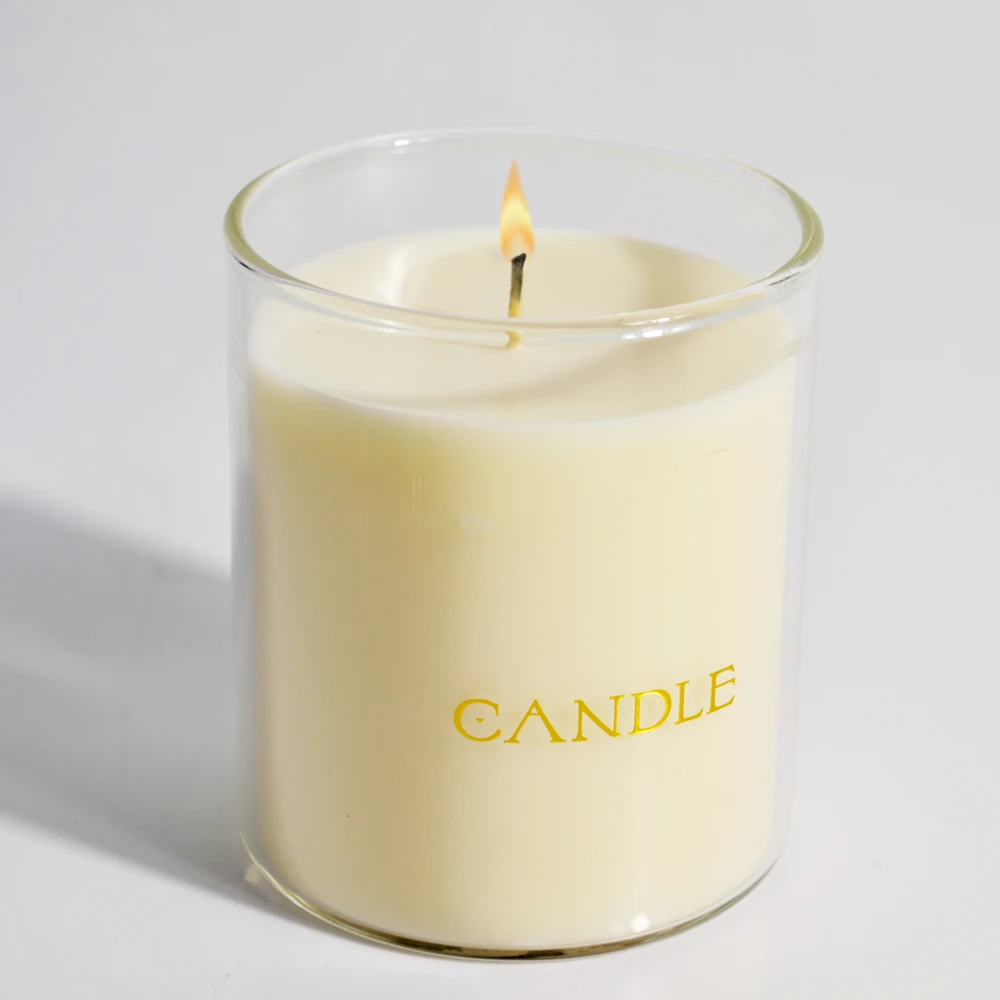 Wholesale Luxury Scented Candle Private Label With Clear Glass Jar Soy