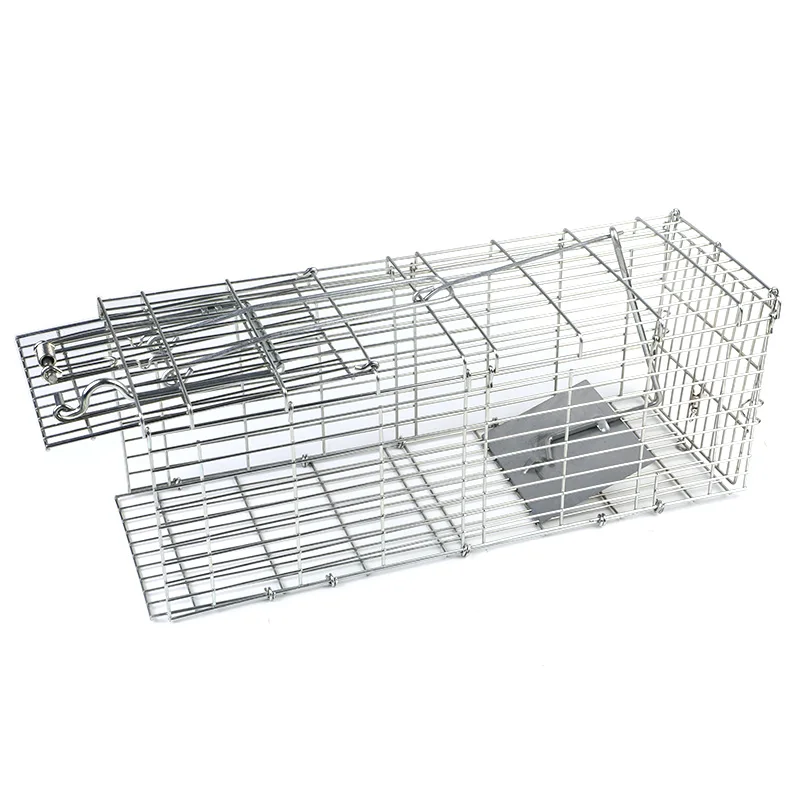 Customized Professional Humane Galvanized Foldable Feral Cat Trap,Cat