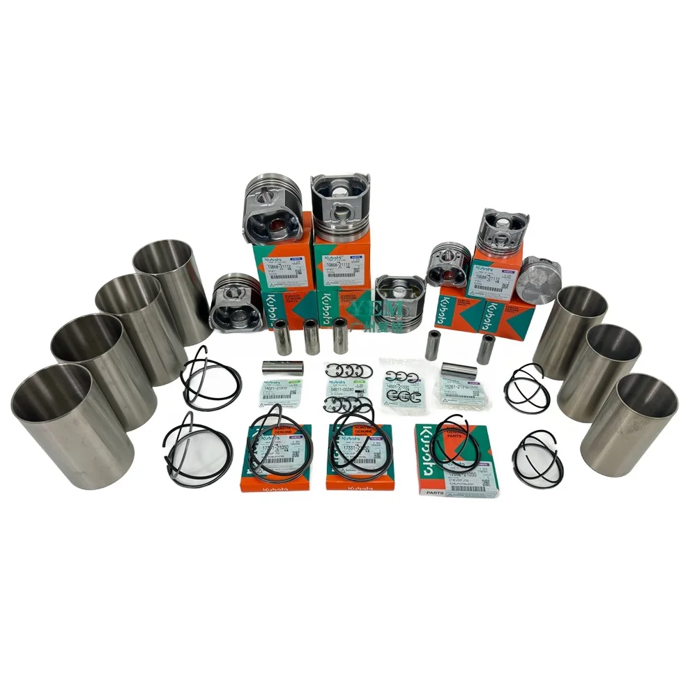 For Kubota 3-4 Liner Kit With Cylinder Piston Rings D600 D640 D650 D662 D722 Engine Parts Hot Selling
