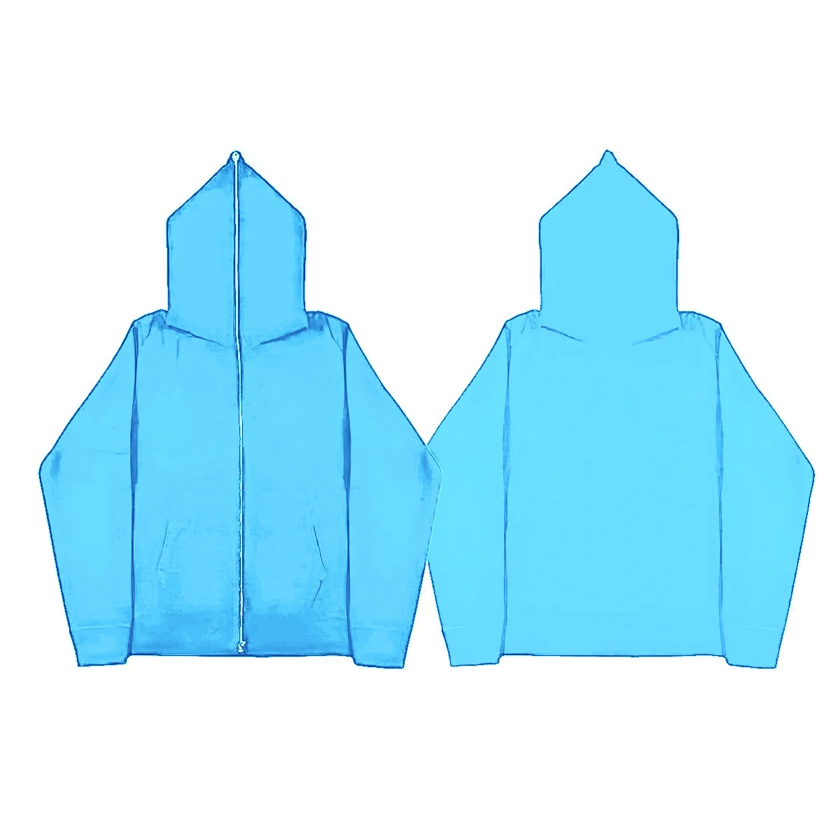 Wholesale Blank Hoodies & Plain Sweatshirts By Three Layer