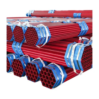 ASTM A795 RAL3000 RED PAINTED STEEL PIPE FOR FIRE SPRINKLER SYSTEM WITH UL CERTIFICATE