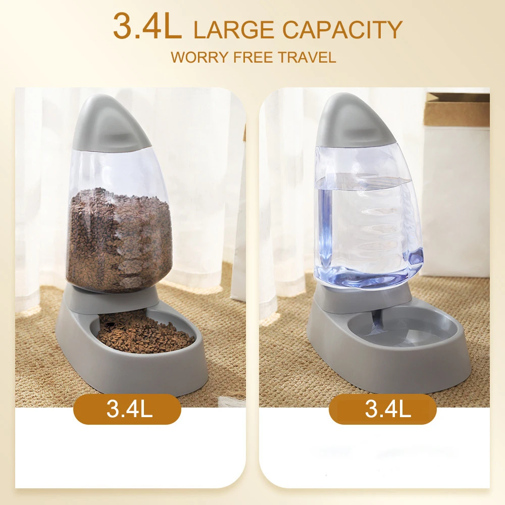 Automatic Fill Pet Water Food Container Bowl For Dogs Drinking