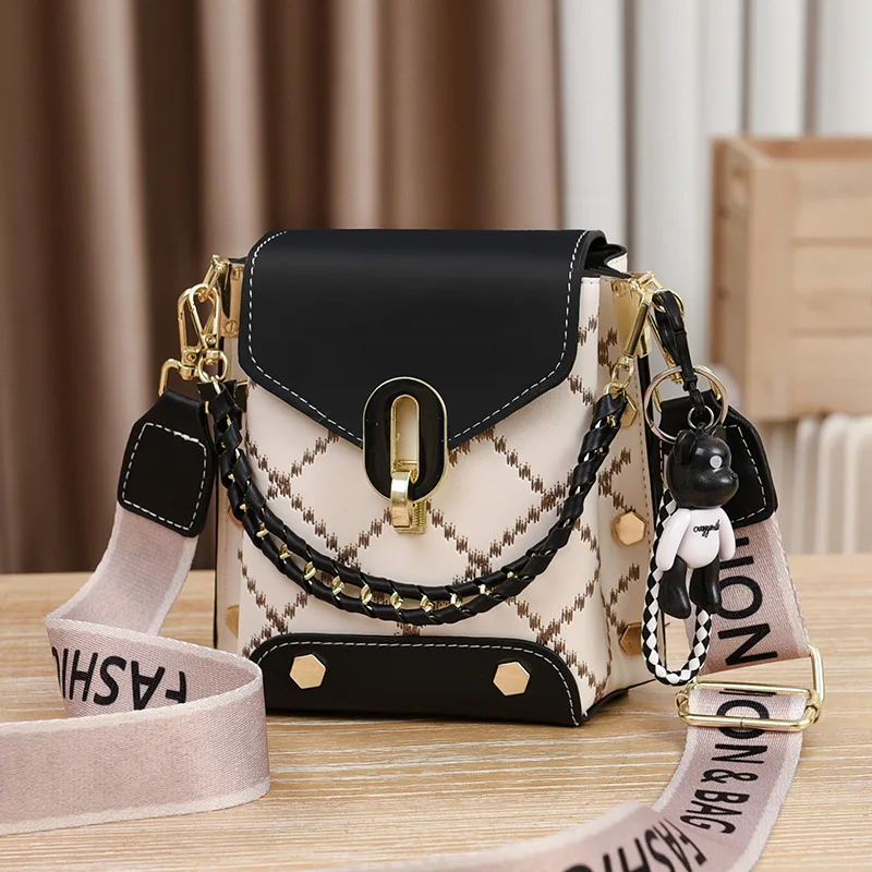 New Lady Fashion Korean Simple Mini Shoulder Tote Bag