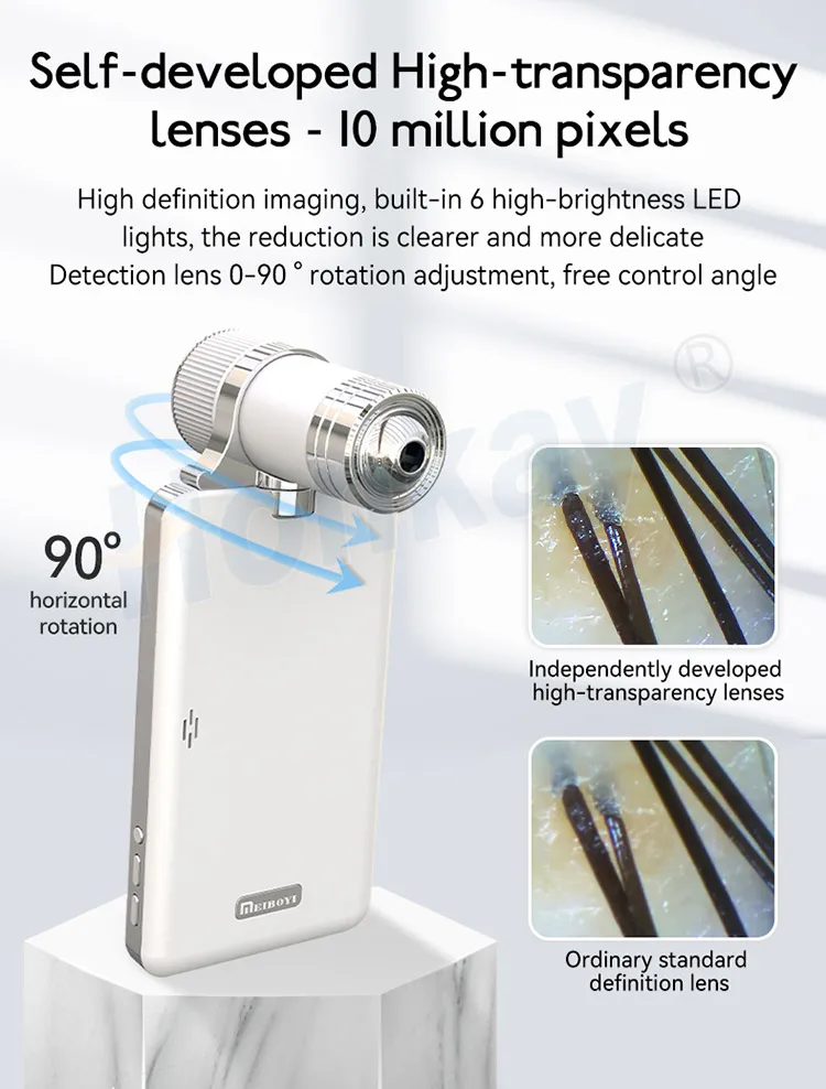 Highresolution Imaging Hair Analyzer Hair Follicles Scalp Condition