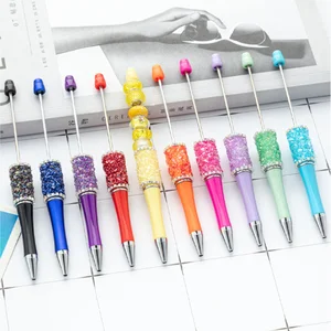 Bulk DIY Acrylic Beads for Sports Pens Colorful Plastic Crystal Rhinestone Flowers for Kids Students Office & School-Present