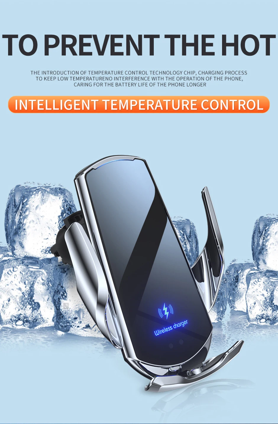 Automatic 15w Qi Car Wireless Charger For Iphone 14 13 12 11 X 8