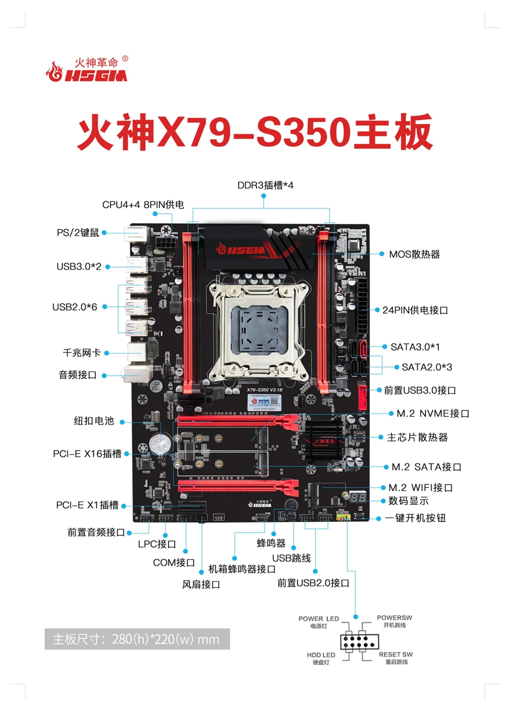 Hsgm материнская плата X79-S350 Серверная материнская плата DDR3 high end Поддерживает четыре канала материнская плата для настольного компьютера