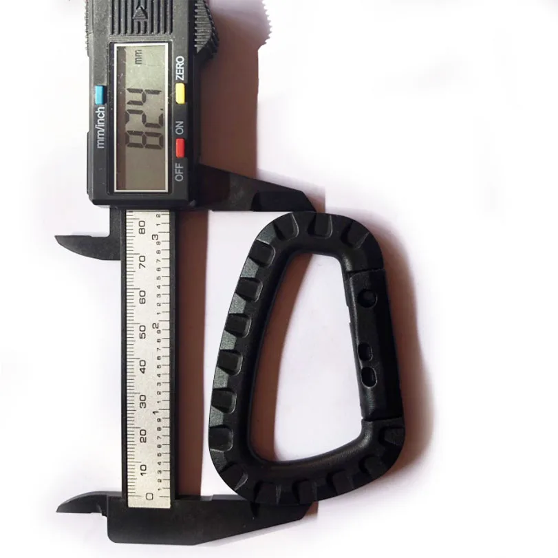 BT-P01 Outdoor Retail Industry Plastic Backpack D Shape Buckle Hook Tactical Clip Carabiner Plastic Hook Clip