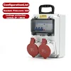 32A socket + 3P+N 63A RCD