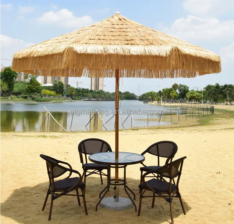 Outdoor beach umbrella banana thatch umbrella parasol garden sun hanging umbrella