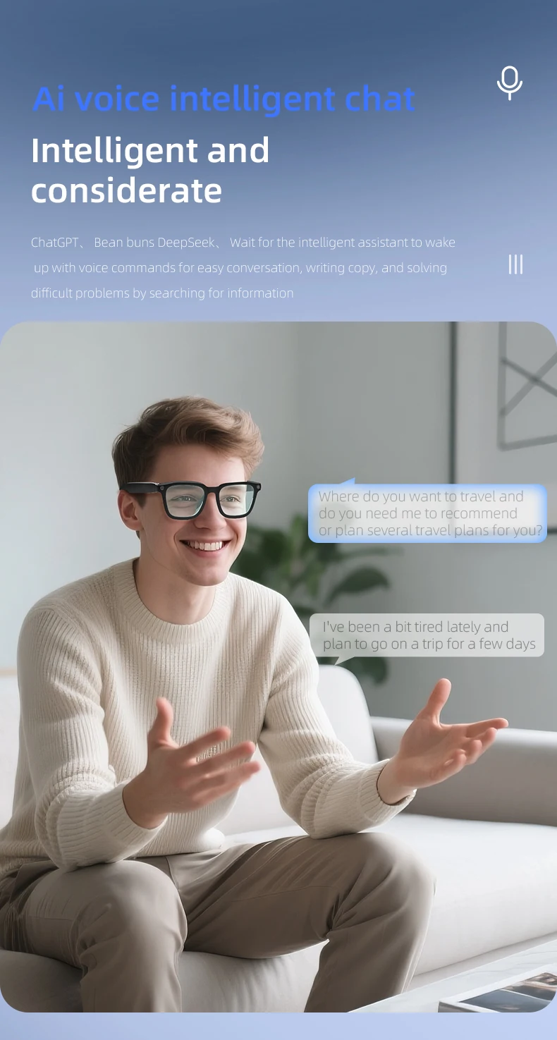 Chinese factory supplier supply  2025 Sanvnet V03 Smart Glasses With 8mp Camera Translation Al Assistant Recording Enc Noise Reduction Sunglasses Smart Eyewear - Buy V03 Smart Glasses smart Glasses With Camera smart Wearable Headset