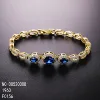Blue+14K Gold Plated