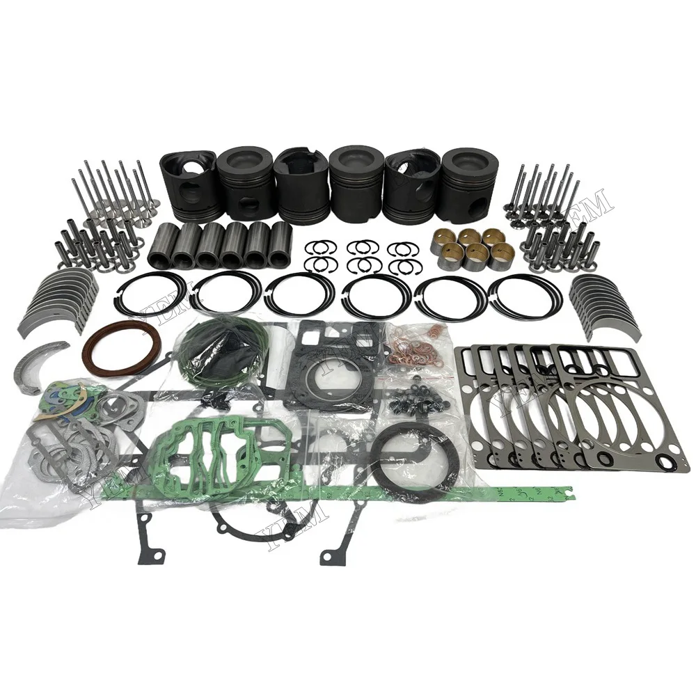 Engine Overhaul Kit With Piston Rings Bearing Valves Cylinder Gaskets Fit for Deutz BF6M1015 Engine Parts