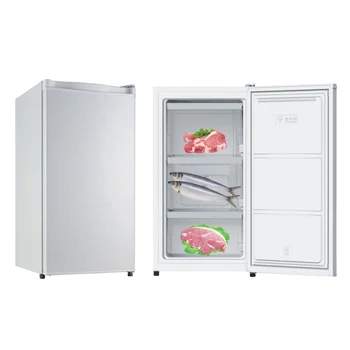 KS60F Stainless Steel Electric Compact Top-Freezer Refrigerator Compressor Household Hotel Use New Condition