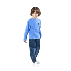 Bulk Price Print Round Neck Long Sleeve Top Boys Sweatshirt
