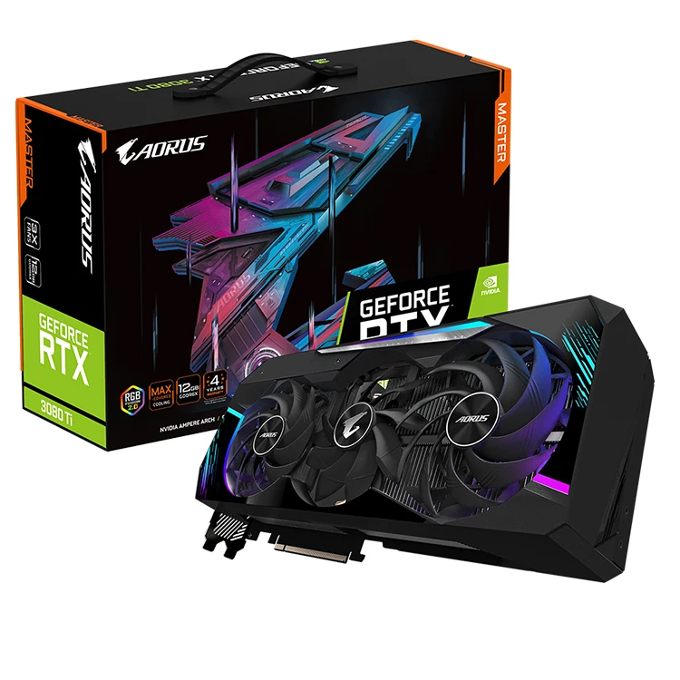 中古 GIGABYTE RTX 3080Ti AORUS MASTER 12G GIGABYTE AORUS RTX 3080TI MASTER 12G LHR中古ゲーミンググラフィック