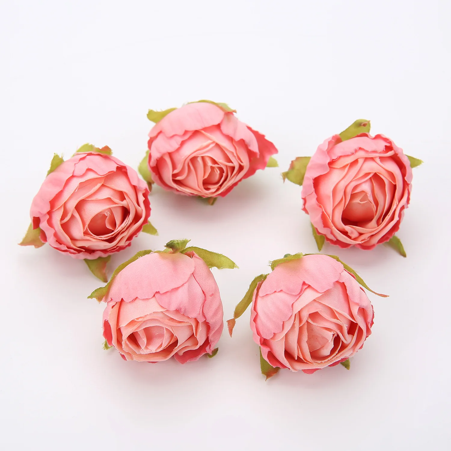 Wholesale Large Fake Rose Flower Heads Diy Home Wedding Decor Artifical Big Pink White Silk