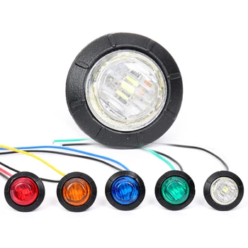 Automotive lighting LED24V truck side lights, truck tail lights, crystal colored safety work signal reminder lights